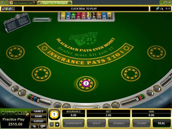 Gaming Club Casino Screenshot